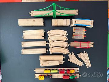 Maxi Set Treno in Legno BRIO - 68 Pezzi + Locomoti