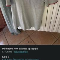 Polo new balance roma tg s