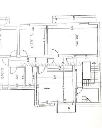 Appartamento 100 mq abitabile al 1°piano