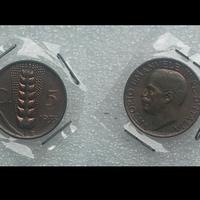 Moneta 5 Centesimi 1935 Fdc