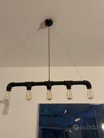 Lampadario da soffitto stile industriale