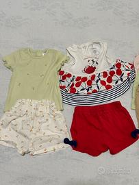 17 pezzi Body manica corta e completini 3-6 mesi