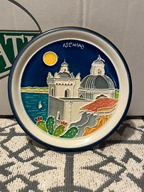Piatto ceramica "Creazioni Luciano" Ischia