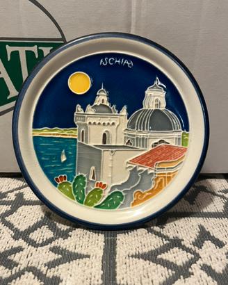 Piatto ceramica "Creazioni Luciano" Ischia