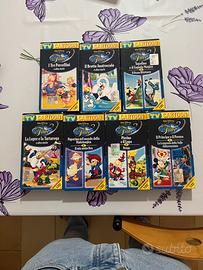 7 VHS Disney Le Fiabe serie completa