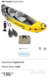 Kayak canoe gonfiabile