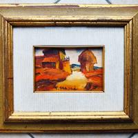 Quadro paesaggio rurale 