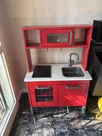 Cucina gioco ikea rosso