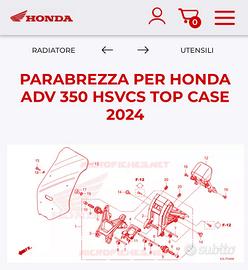 Parabrezza Honda adv 350
