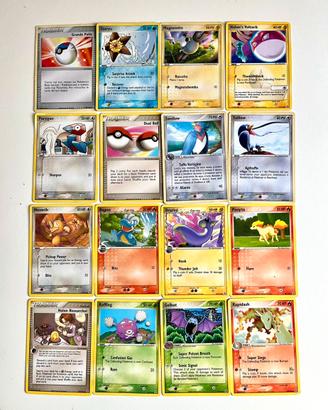Lotto di 16 Carta Pokemon ex Pokemon Delta Species