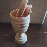 Coppa con coperchio Artigianale, PEZZO UNICO. 