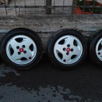 cerchi e gomme termiche 13 fiat uno turbo 500 600
