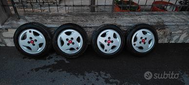 cerchi e gomme termiche 13 fiat uno turbo 500 600