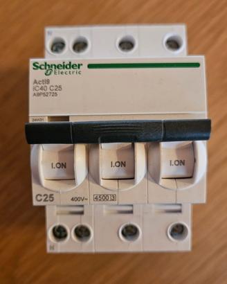 SCHNEIDER A9P52725 INT. MAGNETOTERMICO iC40a 25A