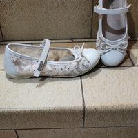 Ballerine in pizzo da bambina