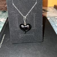 Cuore Nero in Vetro di Murano