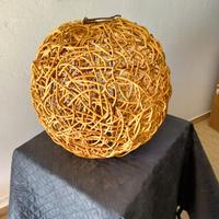 lampadario etnico originale in rattan