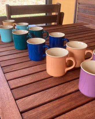 Set 12 tazze colorate nuove