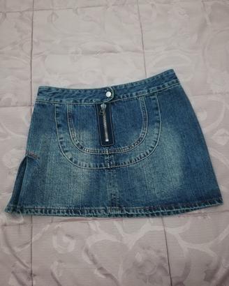 Gonna Jeans Conbipel Taglia 42 cotone Vintage 
