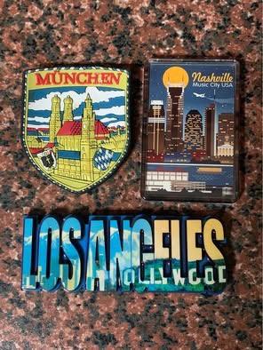 SET N. 3 CALAMITE SOUVENIR PAESI VARI