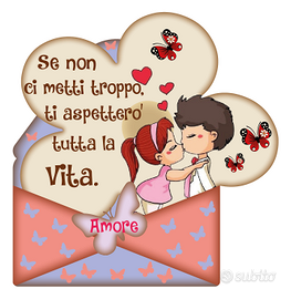 Kit Letterine Decorative "amore" Set 3 pezzi