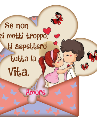 Kit Letterine Decorative "amore" Set 3 pezzi
