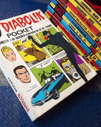 Diabolik - Lotto 17 fumetti vintage + Diabolik PK