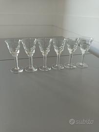 Bicchierini per liquori vintage anni 50