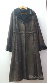 cappotto vera pelle vintage donna tg 48