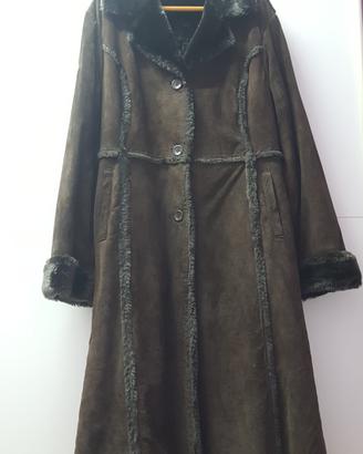 cappotto vera pelle vintage donna tg 48