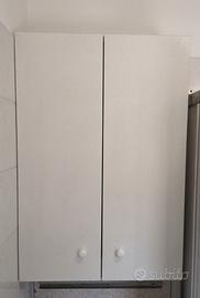 Armadietto pensile da bagno bianco 2 ante