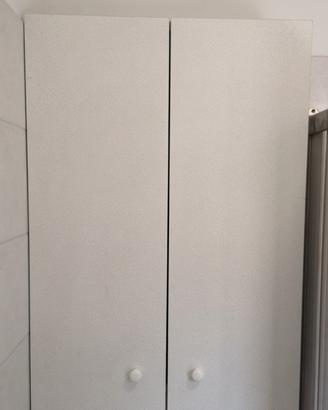 Armadietto pensile da bagno bianco 2 ante