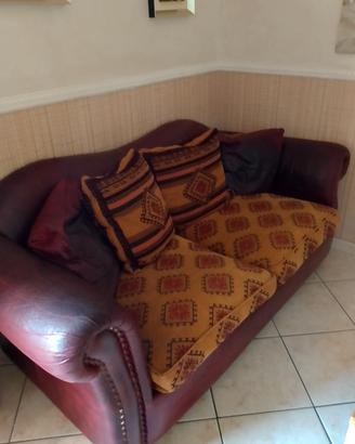  divano in pelle 
