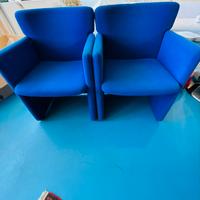 5 poltrone design vintage blu
