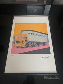 Andy Warhol Leo Castelli litografia Trucks