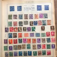 Libro Antica raccolta francobolli tutto il mondo