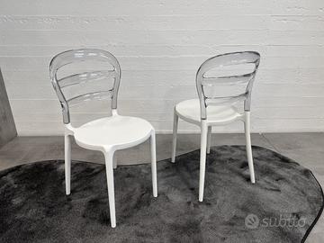 4 sedie di design bianche Siesta Bibi Chair