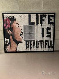 Quadro Banksy-Street Art-Graffiti-Murales