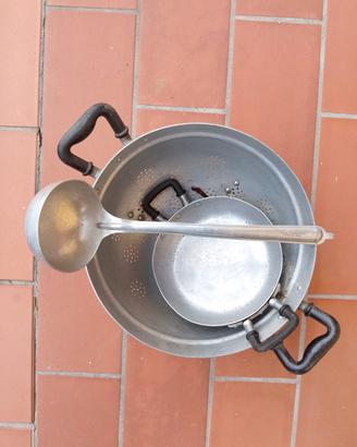 vintage accessori per la cucina in alluminio