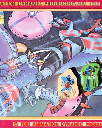 Vintage 1978 Atlas UFO ROBOT ALBUM disegno + GOMME