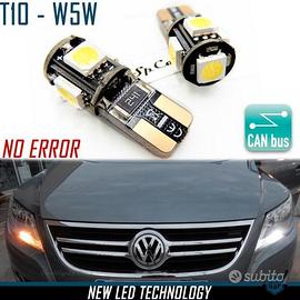 2 Luci LED T10 W5W 6500K Bianco GHIACCIO CANbus