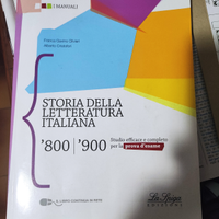 Storia della letteratura italiana 800/900