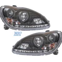 FARI XENON MERCEDES CLASSE S W220 02-05 FONDO NERO