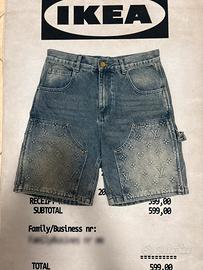 Jeans Corti Louis Vuitton Blue - Taglia S
