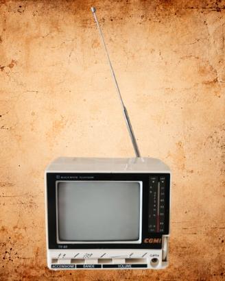 TV Vintage CGM TV-60 Portatile B/N Anni 80