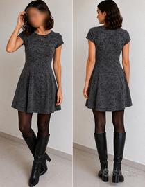 Vestito Mixeri grigio lurex taglia S