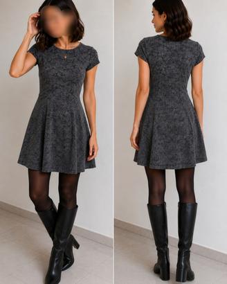 Vestito Mixeri grigio lurex taglia S