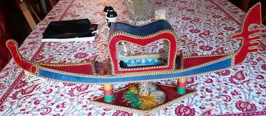 gondola veneziana grande 60x22 con felze e luce