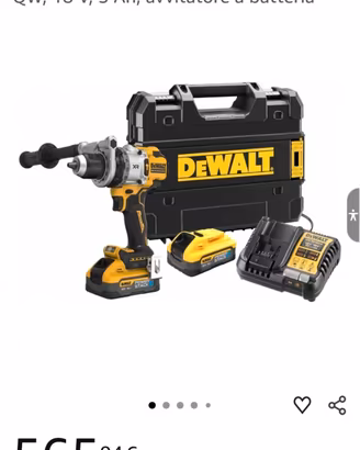 NUOVO KIT COMPLETO DEWALT AVVITATORE DCD1007H2T
