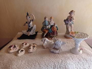 LOTTO  DI  OGGETTI  DECORATIVI  IN  CERAMICA 